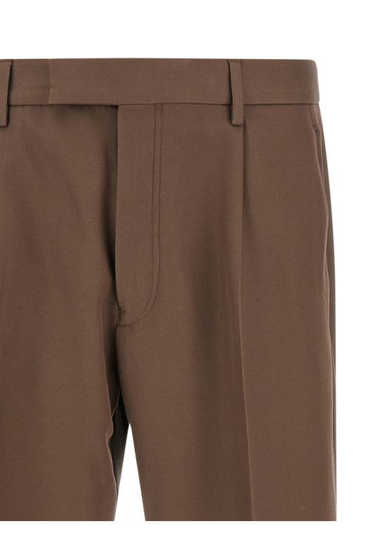 Wool cotton pants Brown