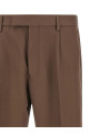 Wool cotton pants Brown