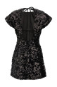 'Velvet Sequins Mini' dress Black