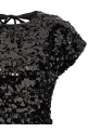 'Velvet Sequins Mini' dress Black