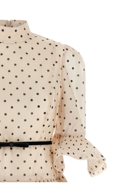 'Pleated Sleeved' dress Black-grey 'Pleated Sleeved' dress Black-grey