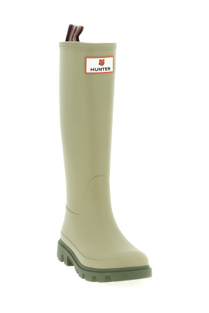 Maison Kitsuné x Hunter 'Downpour' boots Green Maison Kitsuné x Hunter 'Downpour' boots Green