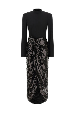'Knotted Midi' dress Black 'Knotted Midi' dress Black