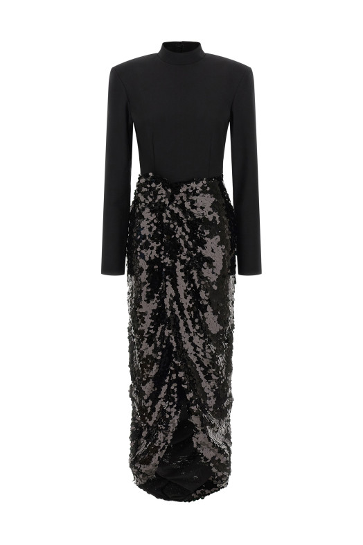 'Knotted Midi' dress Black 'Knotted Midi' dress Black