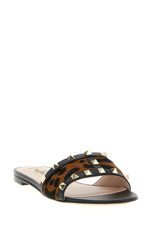 Valentino Garavani «Rockstud» слайди Коричневі W0S0MH4AMXAB7 Valentino Garavani «Rockstud» слайди Коричневі W0S0MH4AMXAB7