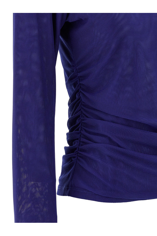 Свитер «Mesh Rouched» Синий 11491715871587 Свитер «Mesh Rouched» Синий 11491715871587