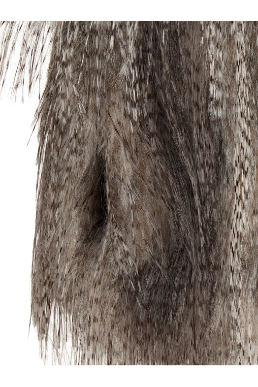 Eco fur long hair Gray Eco fur long hair Gray