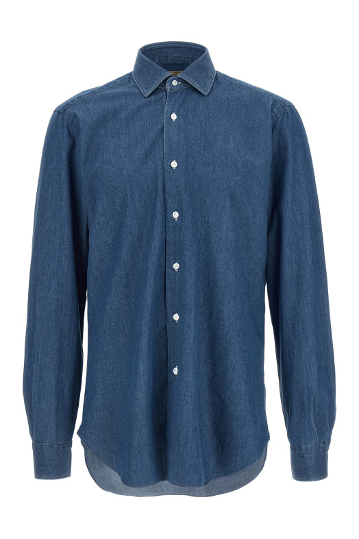 Джинсова сорочка Синя BARBA K1U12P0150252U0001