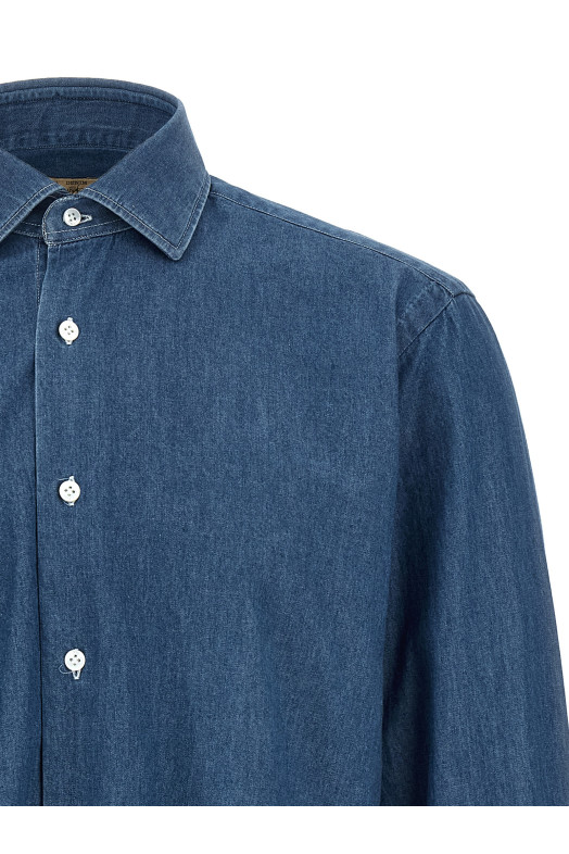Джинсова сорочка Синя BARBA K1U12P0150252U0001