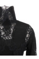 Lace insert sweater Black Lace insert sweater Black