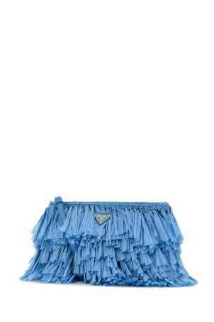 Светло-голубой вязаный клатч PRADA (1BF073VOVO2HG2) Светло-голубой вязаный клатч PRADA (1BF073VOVO2HG2)