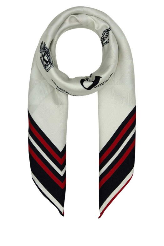 Ivory twill foulard PRADA (1FF0042HIG)
