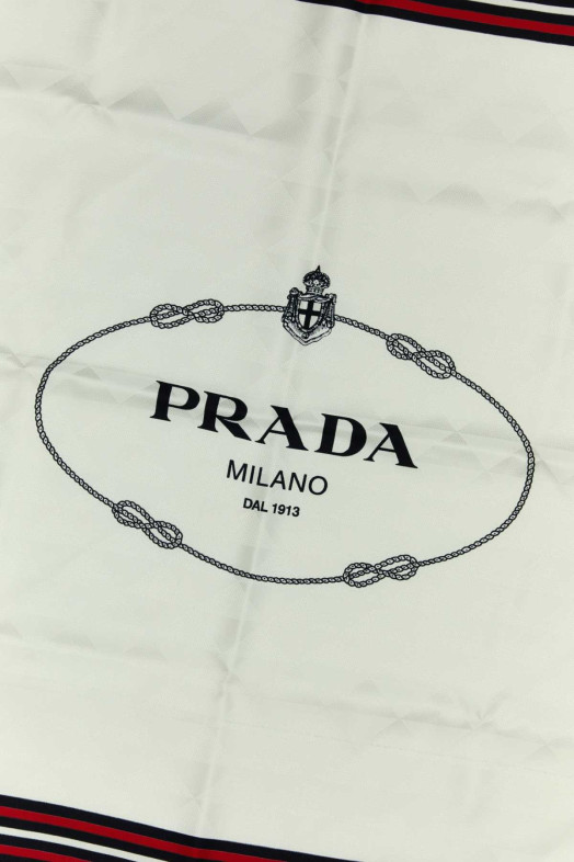 Ivory twill foulard PRADA (1FF0042HIG)