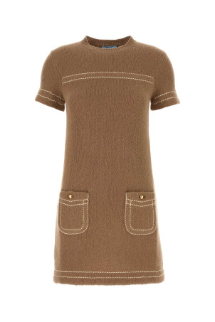 Biscuit cashmere mini dress PRADA (23A08SOOO1ISX) Biscuit cashmere mini dress PRADA (23A08SOOO1ISX)