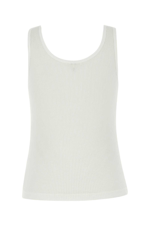 Белая хлопковая майка Разноцветная CHLOE (25SJH12180) CHLOÉ Белая хлопковая майка Разноцветная CHLOE (25SJH12180) CHLOÉ