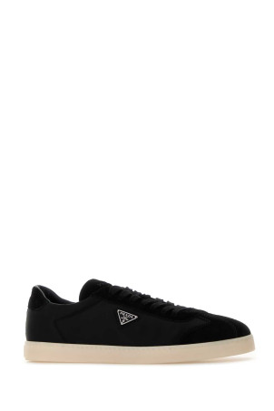 Black Re-Nylon and suede sneakers PRADA (2EE454FG000D7C)