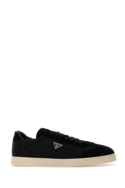 Black Re-Nylon and suede sneakers PRADA (2EE454FG000D7C)