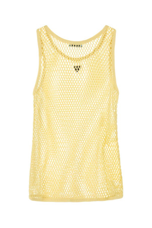 Yellow mesh tank top PRADA (39599SOOO16ND)