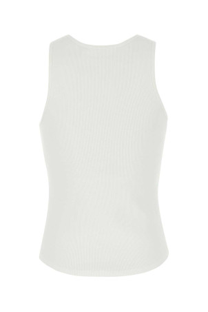 Біла еластична бавовняна майка Illuminate Чорна ZIMMERMANN (4356TS251)