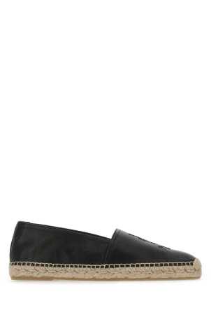 Black leather Monogram espadrilles Black SAINT LAURENT (5096160AS00)