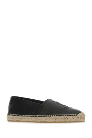 Black leather Monogram espadrilles Black SAINT LAURENT (5096160AS00)