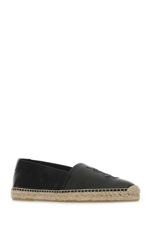 Black leather Monogram espadrilles Black SAINT LAURENT (5096160AS00)