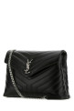 Black leather medium LouLou shoulder bag Black SAINT LAURENT (574946DV726)