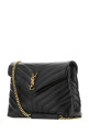 Black leather medium Loulou shoulder bag Black SAINT LAURENT (574946DV727)