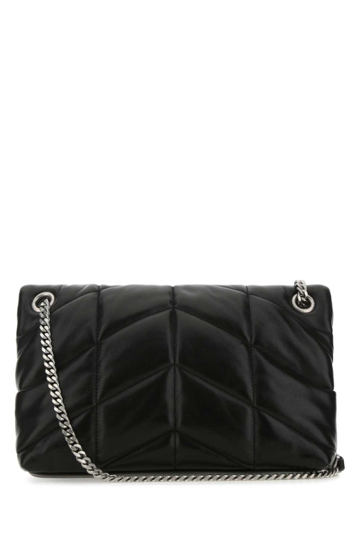Black nappa leather small Puffer shoulder bag Black SAINT LAURENT (5774761EL00)