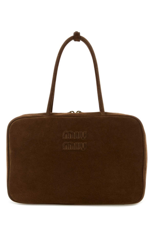 Brown suede handbag MIU MIU (5BB117VMON2CSS) Brown suede handbag MIU MIU (5BB117VMON2CSS)