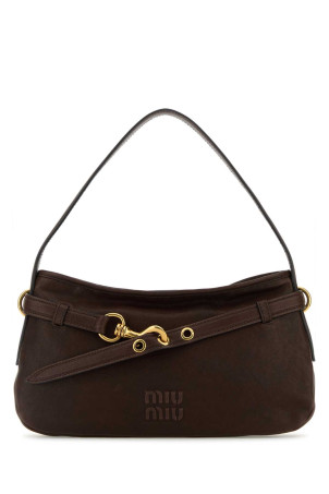Chocolate nappa leather Avenue shoulder bag MIU MIU (5BC1822BBL)