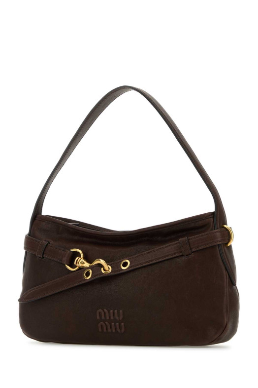 Chocolate nappa leather Avenue shoulder bag MIU MIU (5BC1822BBL) Chocolate nappa leather Avenue shoulder bag MIU MIU (5BC1822BBL)