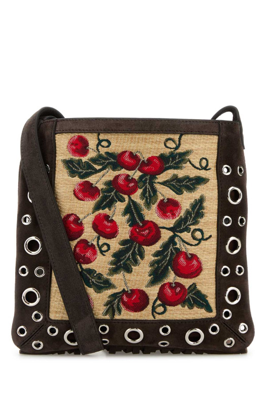 Вышитая рафия и замша, небольшая сумка через плечо Nellcôte VALENTINO GARAVANI (6W0B0R34QYL) Вышитая рафия и замша, небольшая сумка через плечо Nellcôte VALENTINO GARAVANI (6W0B0R34QYL)