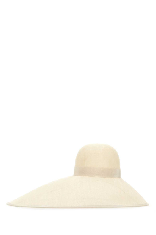 Ivory abaca VLogo Signature hat VALENTINO GARAVANI (6W0HE00EHWP)