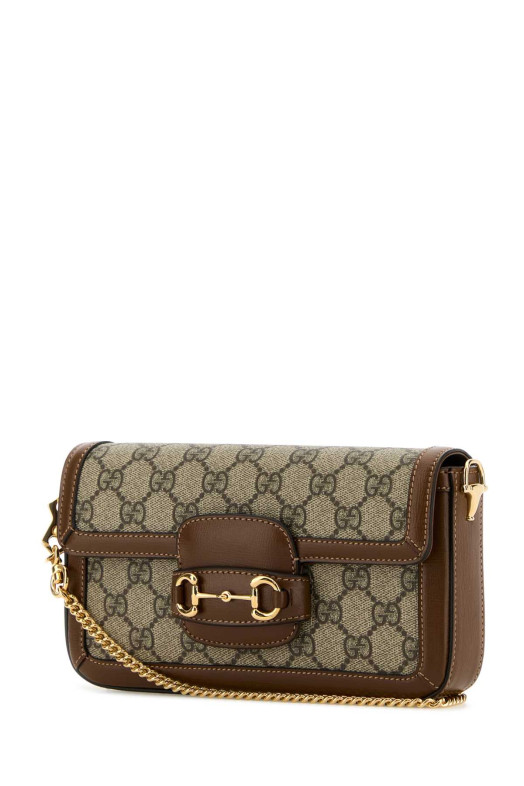 Міні-сумочка Gucci Horsebit 1955 з тканини GG Supreme GUCCI (75200292TCG)