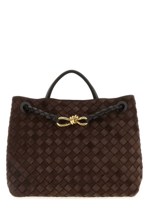 Dark brown suede medium Andiamo handbag BOTTEGA VENETA (766016V1QE6)
