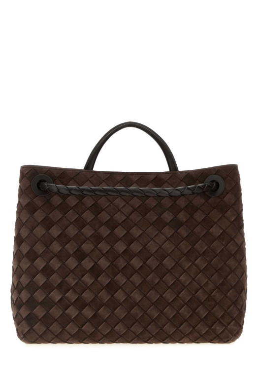 Dark brown suede medium Andiamo handbag BOTTEGA VENETA (766016V1QE6)
