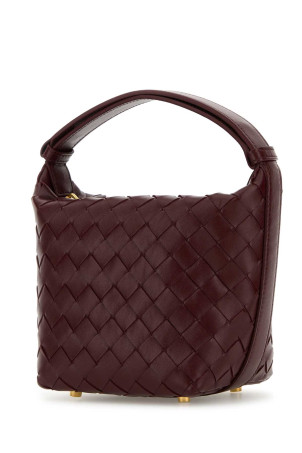 Кожаная сумочка Candy Wallace бордового цвета BOTTEGA VENETA (776781V3IV1)