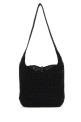 Black raffia medium Le 5 Ã  7 shoulder bag Black SAINT LAURENT (778827GAAEN)