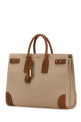 Two-tone canvas and leather large Sac de Jour handbag SAINT LAURENT (781934FAC7T)