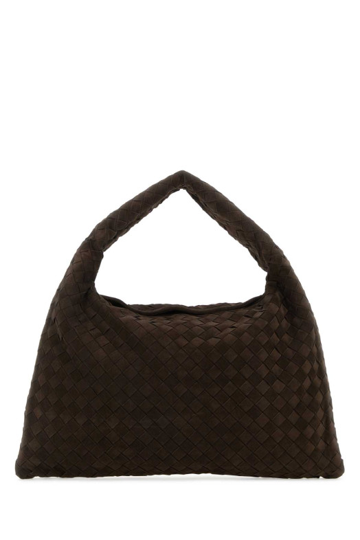 Коричневая замшевая небольшая сумка через плечо Hop BOTTEGA VENETA (796262V1QE3) Коричневая замшевая небольшая сумка через плечо Hop BOTTEGA VENETA (796262V1QE3)