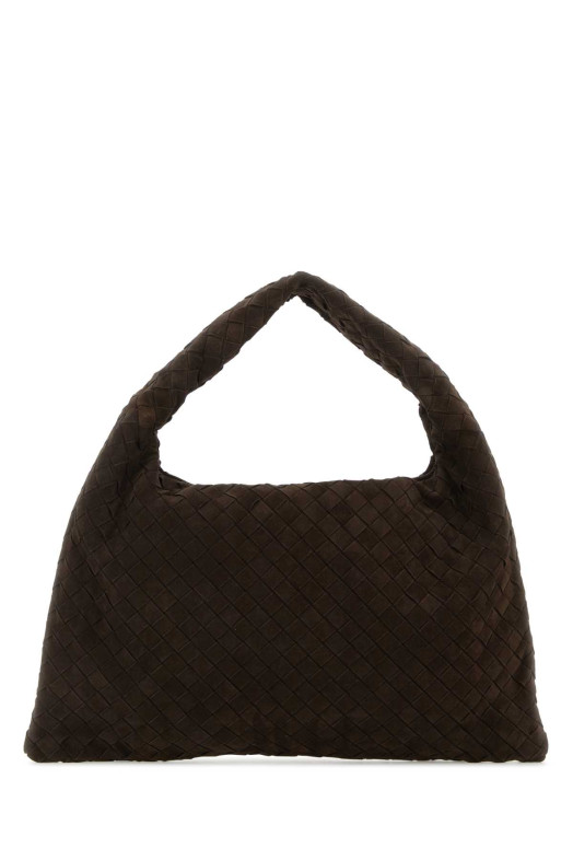 Коричневая замшевая небольшая сумка через плечо Hop BOTTEGA VENETA (796262V1QE3) Коричневая замшевая небольшая сумка через плечо Hop BOTTEGA VENETA (796262V1QE3)