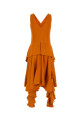 Orange stretch viscose dress BOTTEGA VENETA (819947V4X30)