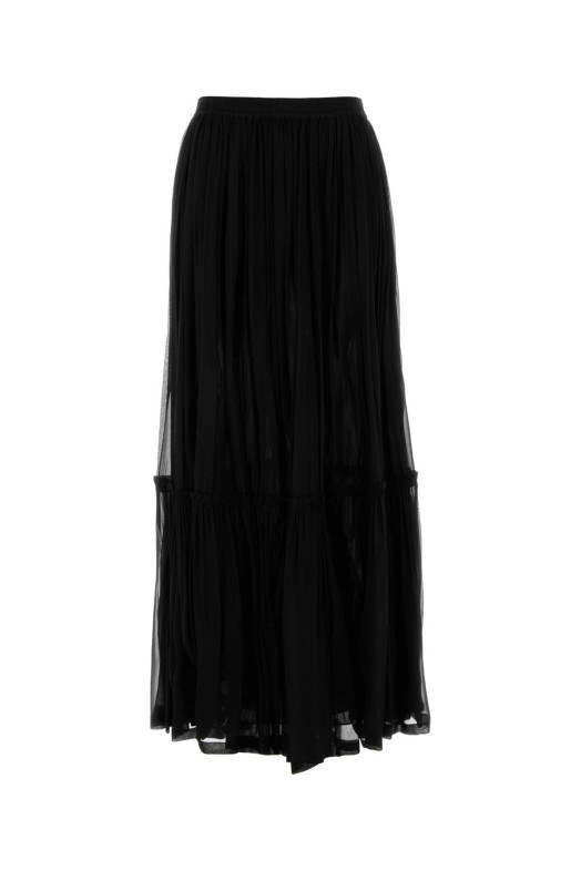Black crepe skirt Black SAINT LAURENT (823141Y115W) Black crepe skirt Black SAINT LAURENT (823141Y115W)