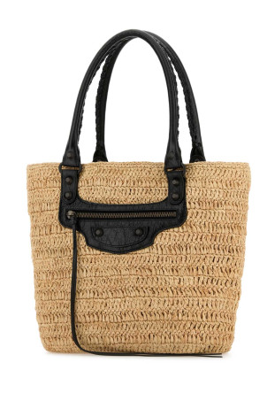 Маленькая сумка-ведро Le City из рафии BALENCIAGA (8288882ABRY)