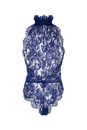 Синий кружевной боди SAINT LAURENT (830836Y1K79) Синий кружевной боди SAINT LAURENT (830836Y1K79)