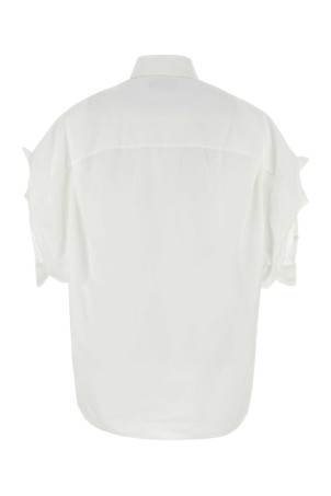 Біла сорочка з попліну BALENCIAGA (834033TNM60)