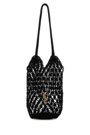 Black mesh large Cassandre bucket bag Black SAINT LAURENT (841473GAAFU) Black mesh large Cassandre bucket bag Black SAINT LAURENT (841473GAAFU)