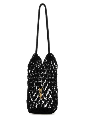 Black mesh large Cassandre bucket bag Black SAINT LAURENT (841473GAAFU) Black mesh large Cassandre bucket bag Black SAINT LAURENT (841473GAAFU)