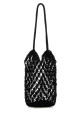 Black mesh large Cassandre bucket bag Black SAINT LAURENT (841473GAAFU)